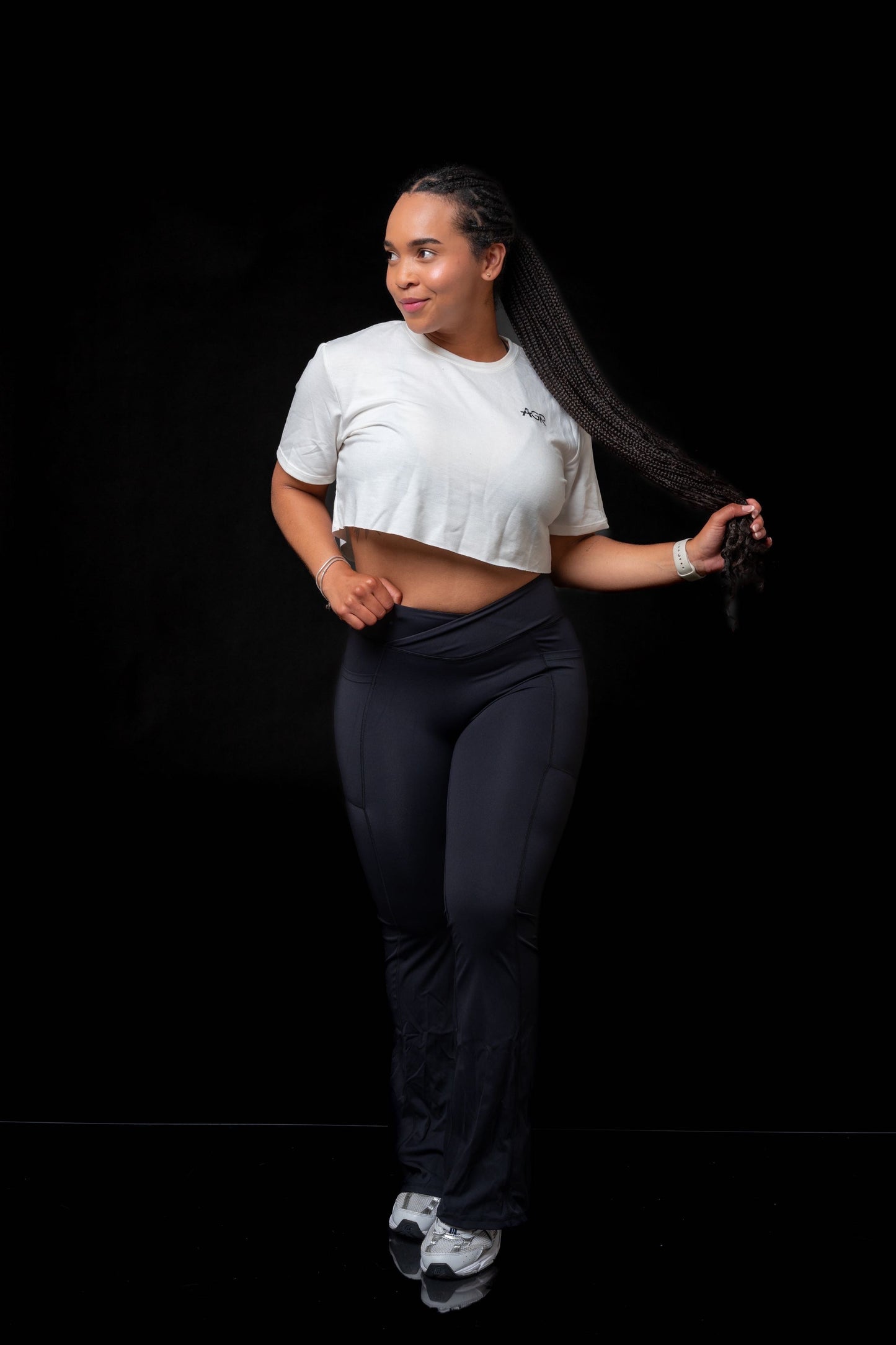 Aris Flare Legging Black
