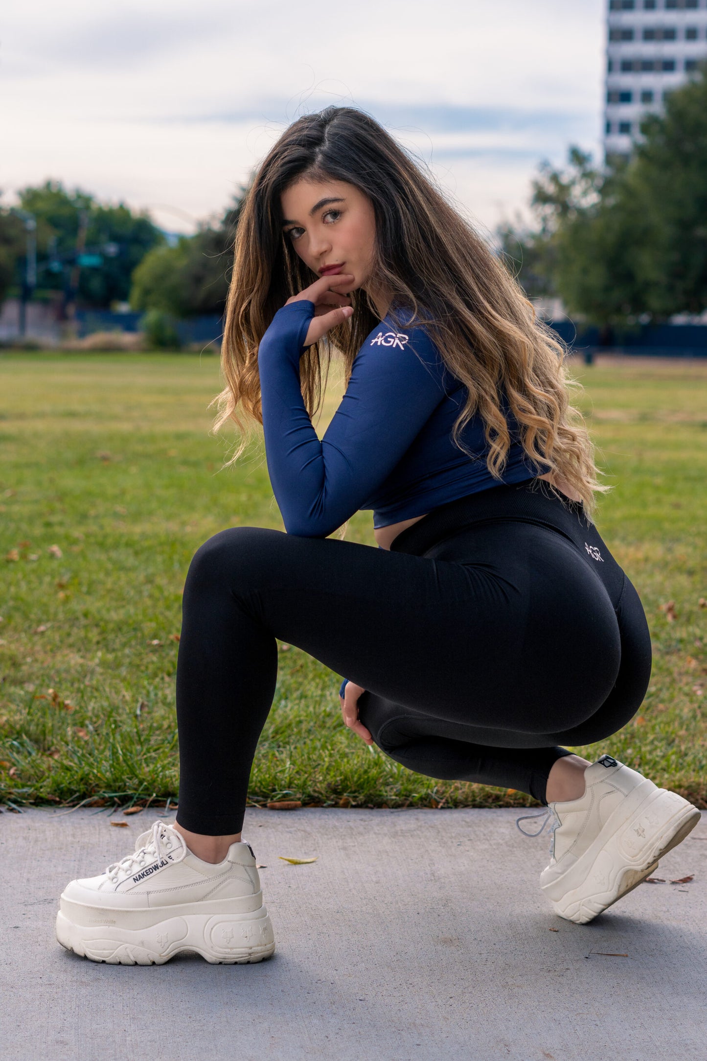 Breathable Long Sleeve Crop Top