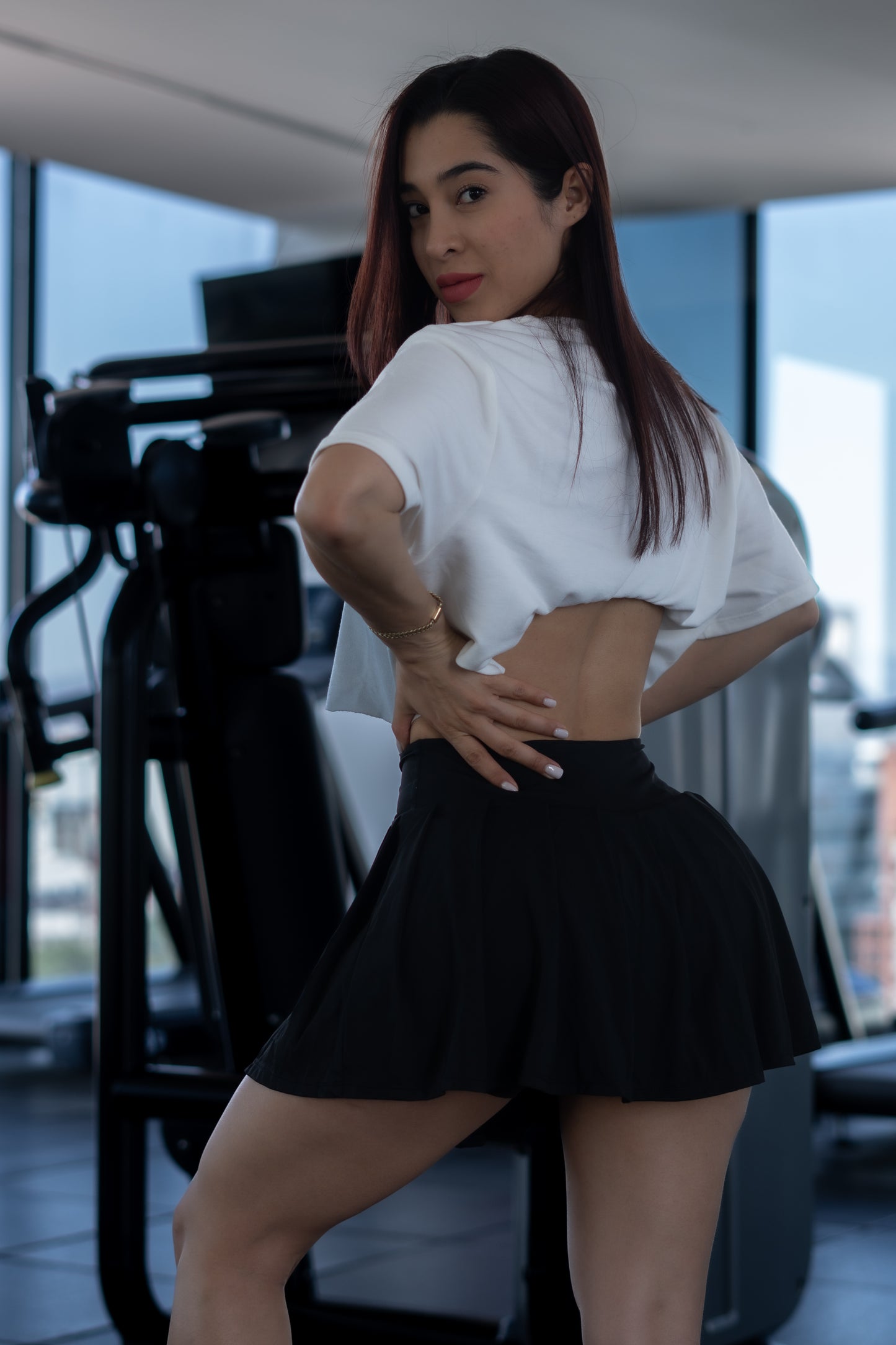 Santini Tenis Skirt Black