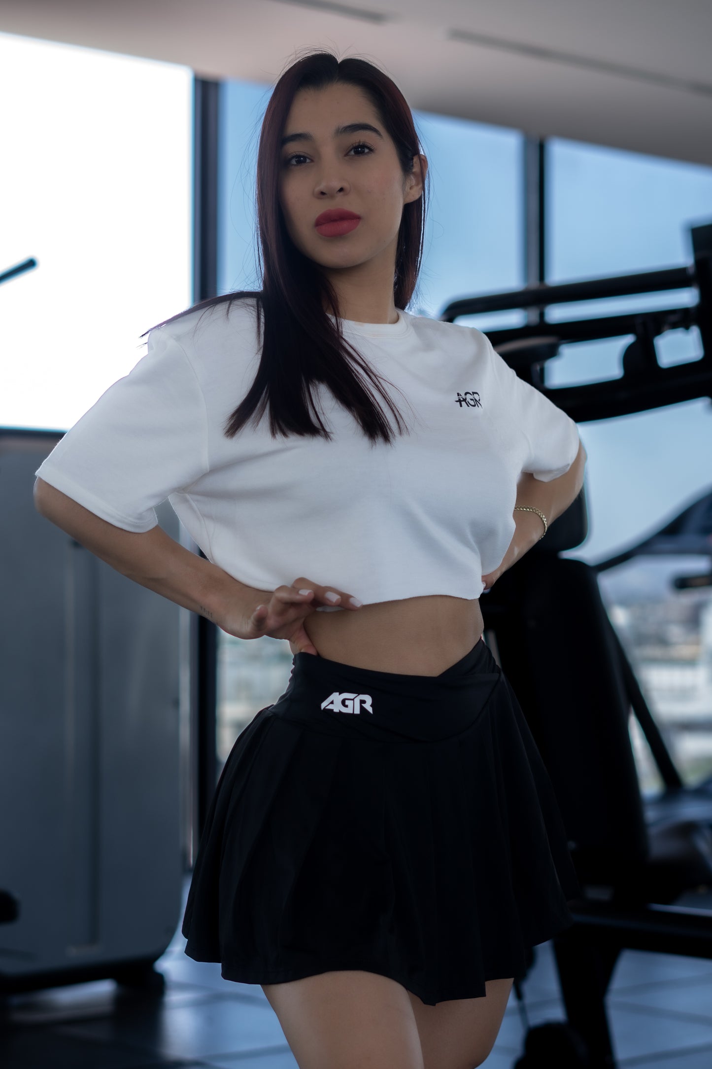 Santini Tenis Skirt Black