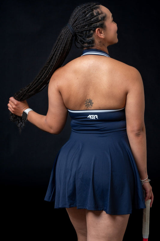 Santini Jumpsuite Tennis Skirt Blue Color