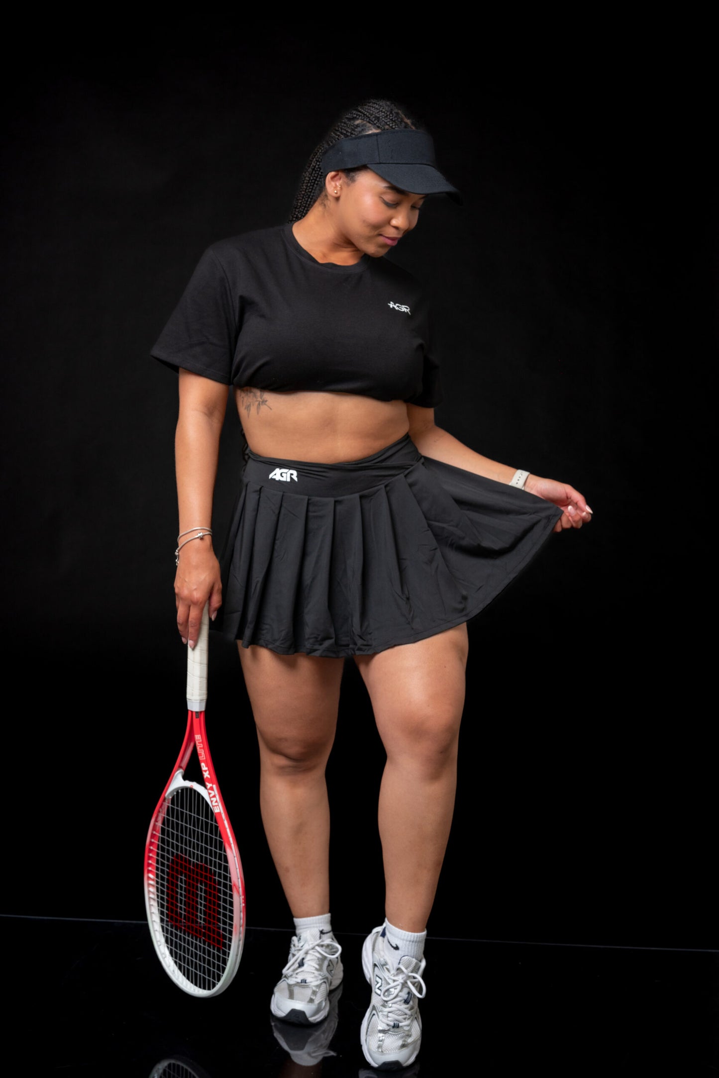 Santini Tenis Skirt Black
